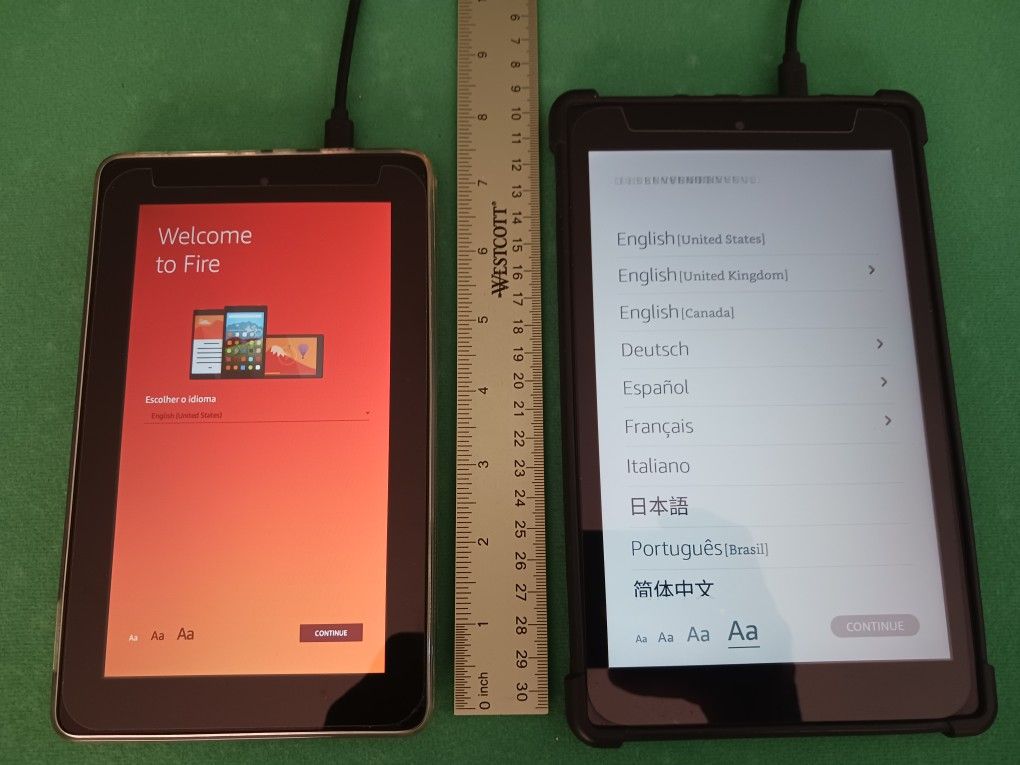 Amazon Fire Tablets 7 + 8 - Used - Excellent Condition - Fully Functional - Factory Reset