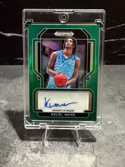 Kel'el Ware NBA Panini Prizm Draft Picks Auto Card