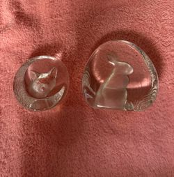 Clear Glass Animal Figurines