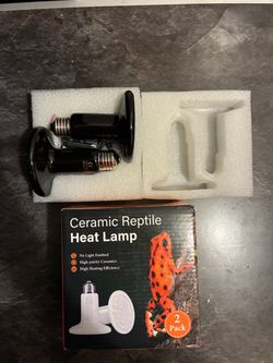 2 Pack Ceramic Reptile Heat Lamp