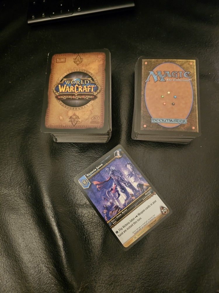 Magic The Gathering  and World War Craft Cards 