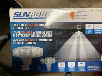 Sunforce 82183 - 180 LED Solar Motion Light triple head 1200 Lumens