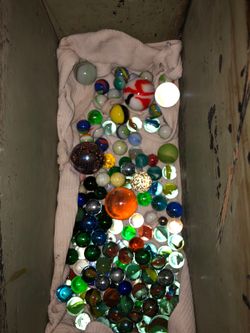 Antique bunch of marbles