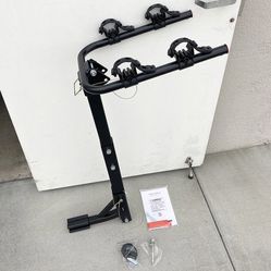 $55 (New in box) Tilt Folding 2-Bike Mount Rack Bicycle Carrier for 1-1/4” and 2” Hitch Cars 70lbs Capacity 