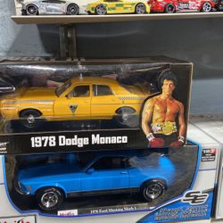 1978 Dodge Monaco Taxi "City Cab Co." Yellow "Rocky III" Movie Diecast Model Car by Greenlight