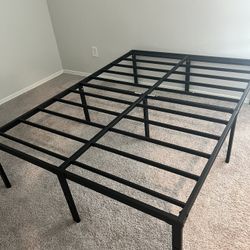 Bed Frame 18 Inch Metal. Misagi And 2 Night Stands 