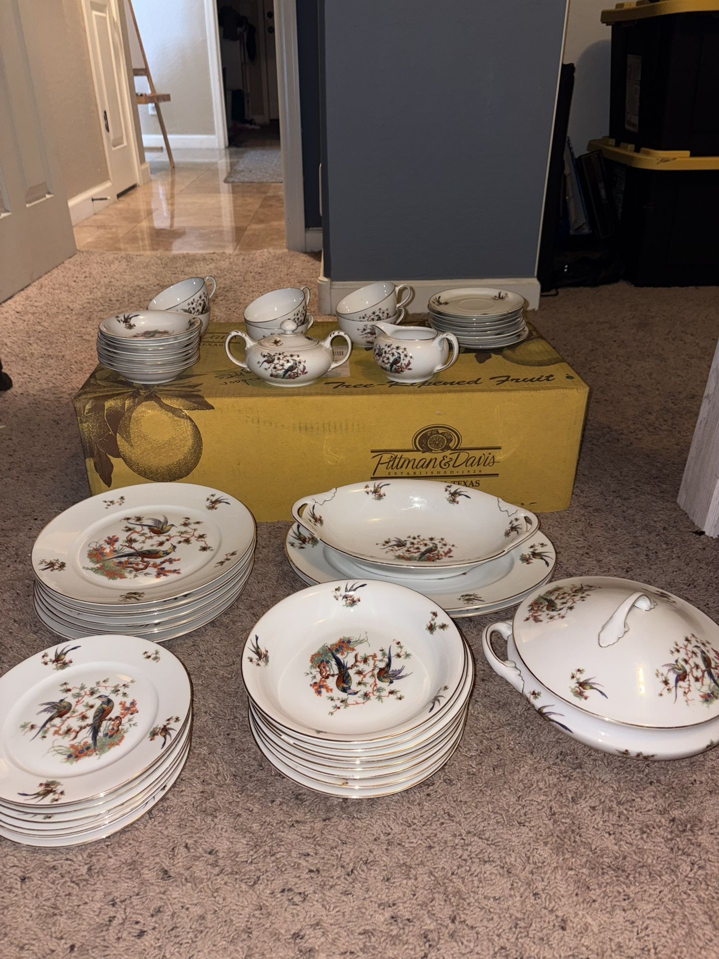 Bohemian Czechoslovakia China Set  