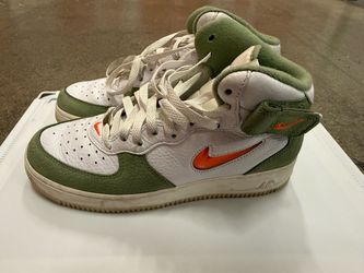Nike Air Force 1 Mid 'Olive Orange' High-top Men’s US 7.5