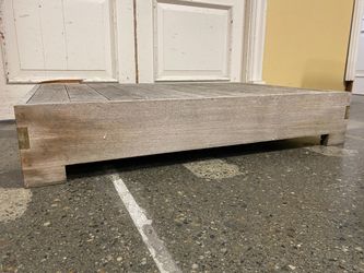 RESTORATION HARDWARE Teak Belvedere Rectangular Coffee Table