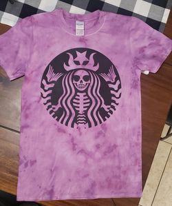 Holloween Tie Dye Starbucks Shirt