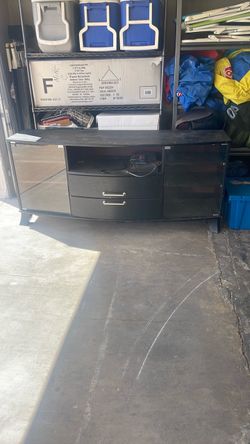 Black tv stand