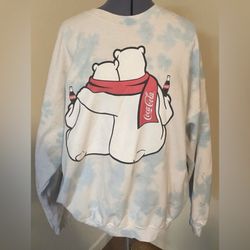 Coca Cola Polar Friends Sommers Tye Dye Pullover Sweatshirt Women’s Size 3X