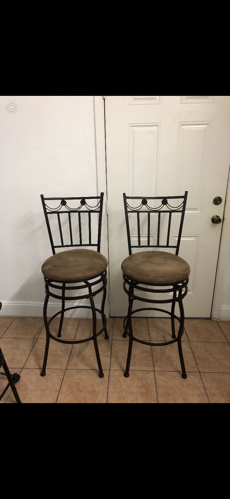 Two stools for a counter or a bar