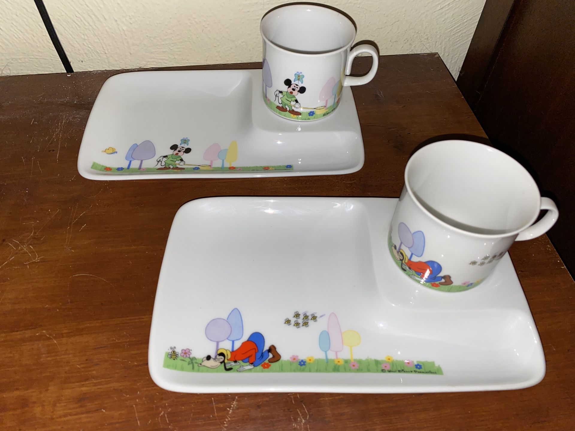Disney Porcelain Plate and Cup