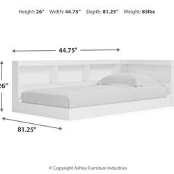 Piperton Twin Bookcase Storage Bed