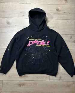 Sp5der "P*NK" rhinestone hoodie