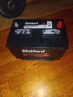 Brand new car battery Die hard red