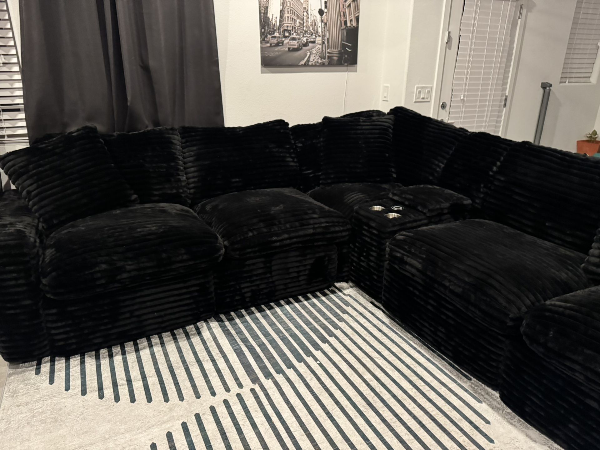 Gorgeous Black Sectional