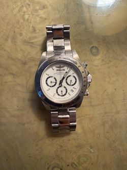 Invicta Men’s 9211 Speedway Chronograph Watch — White Dial