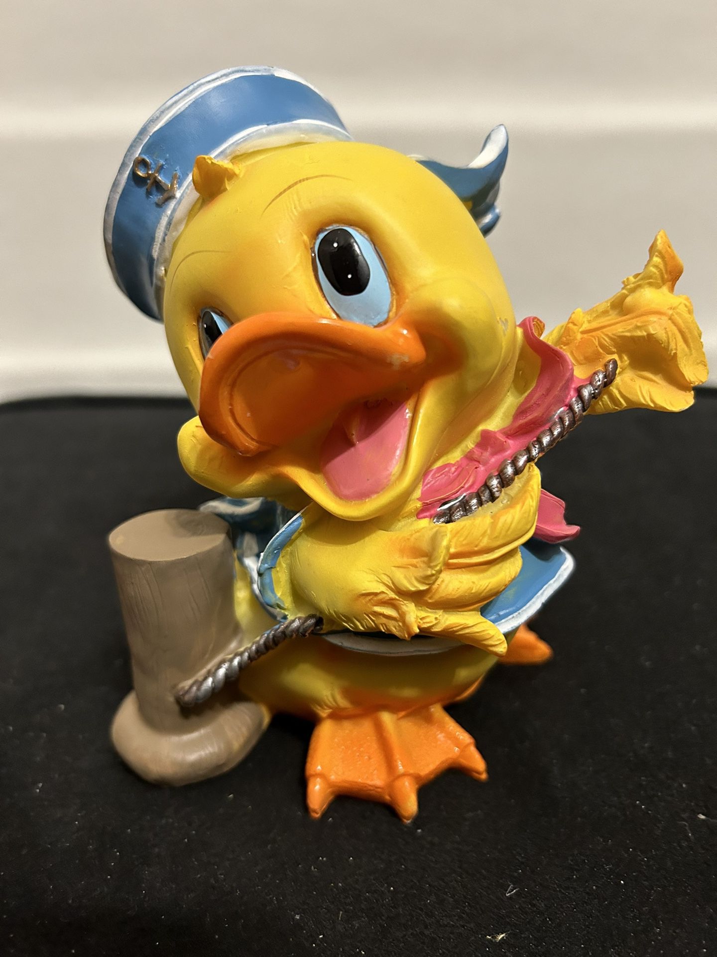 Vintage Sailor Ducky With Boat Dock Bumper, That’s A Coin Bank With Stopper Bottom, Made Of Hard Plastic
