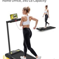 Folding Treadmill With Handle