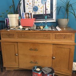 Mid Century Modern Original Buffet And Hutch