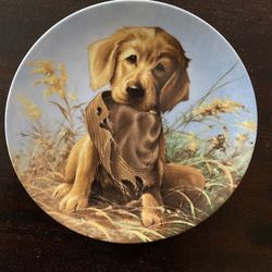 Caught In The Act -The Golden Retriever 1987 plate.