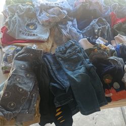 Boys Clothes, 6 To 9 Months Entire Table Asking25 For All