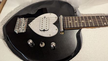 $120 OBO - Black Heart Shaped Guitar