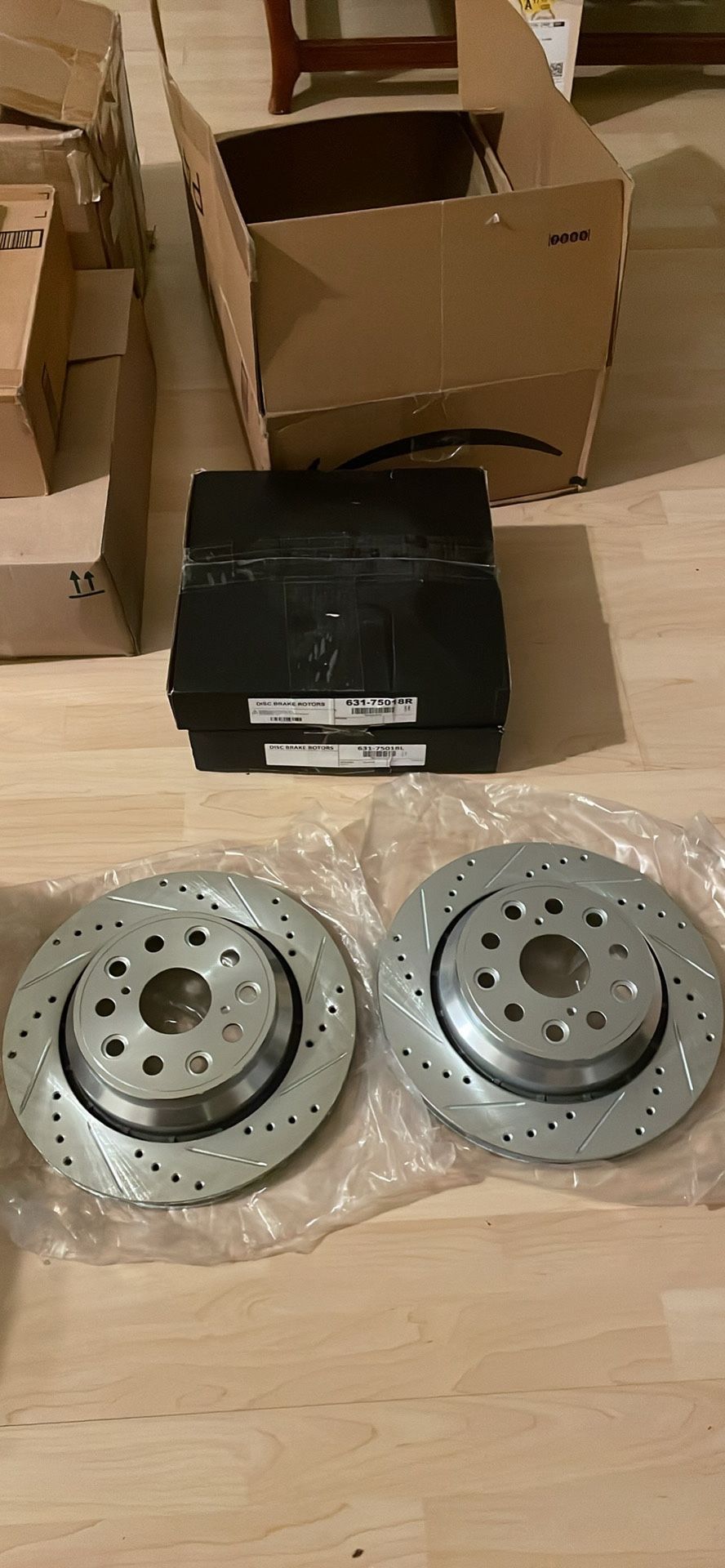 Rear Rotors Set 07-17 Lexus LS460