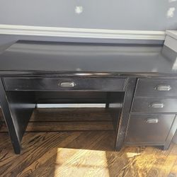 Desk-4 Drawer Great Condition Black