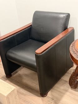 Real leather accent Leather