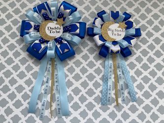 Baby shower corsages