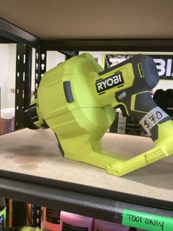 RYOBI ONE+ 18V Cordless Drain Auger with 25 ft Cable, LED Light, Auto Feed/Retract, Cable Lock, Enclosed Drum (Tool Only) $70