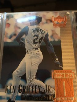 Ken Griffey jr baseball card #1 Mariners