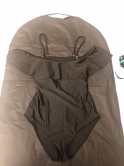 ZAFUL off shoulder one piece Swim, sz M