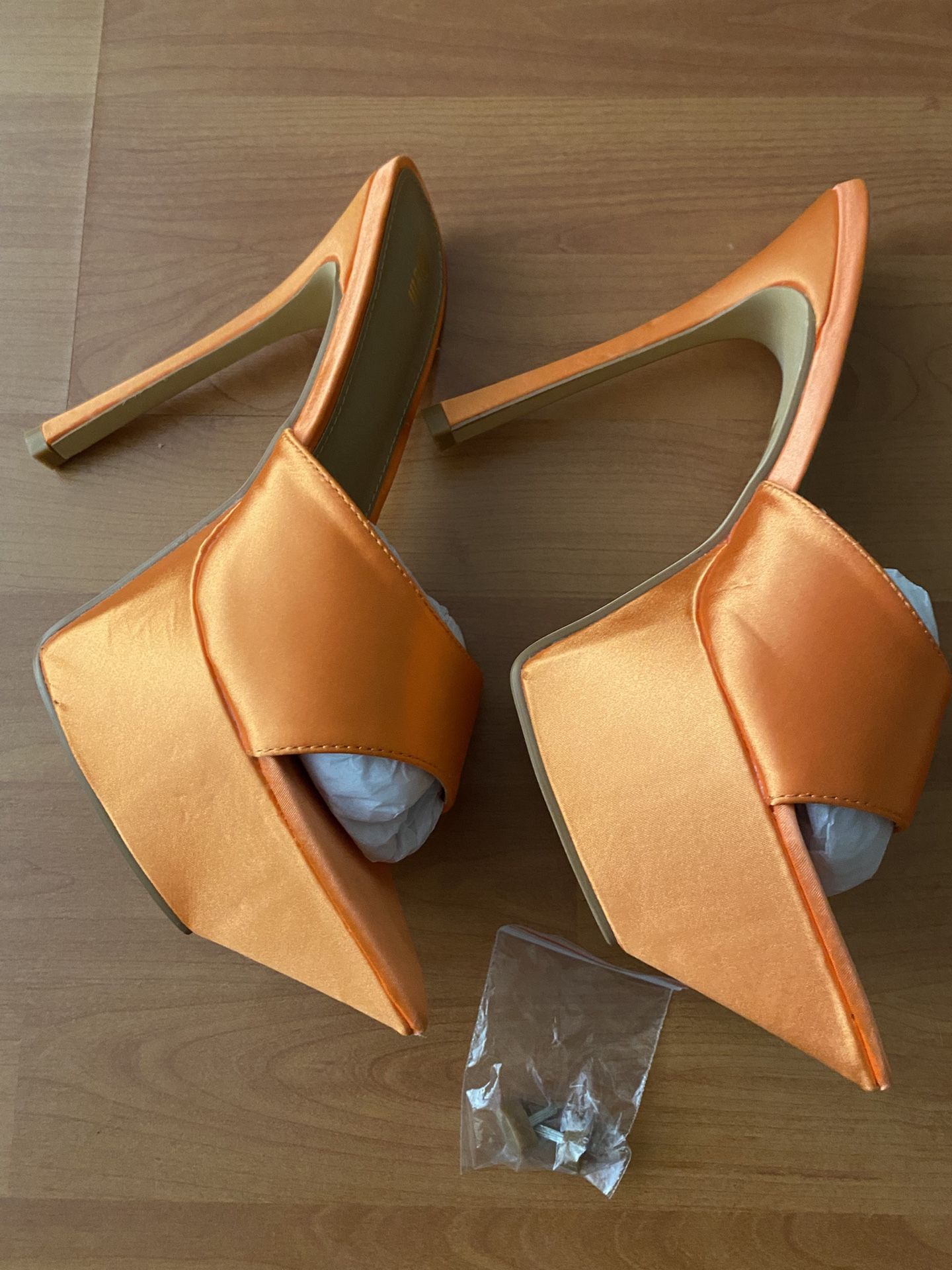 Shein Jungle Fever Orange Heels