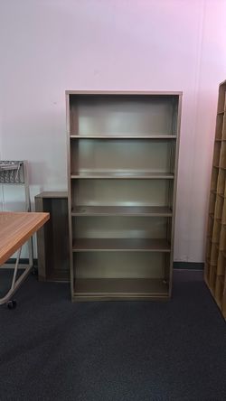 Metal Bookcase 5-Shelf Storage Unit