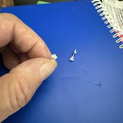 Moissanite Sterling Silver Earrings 