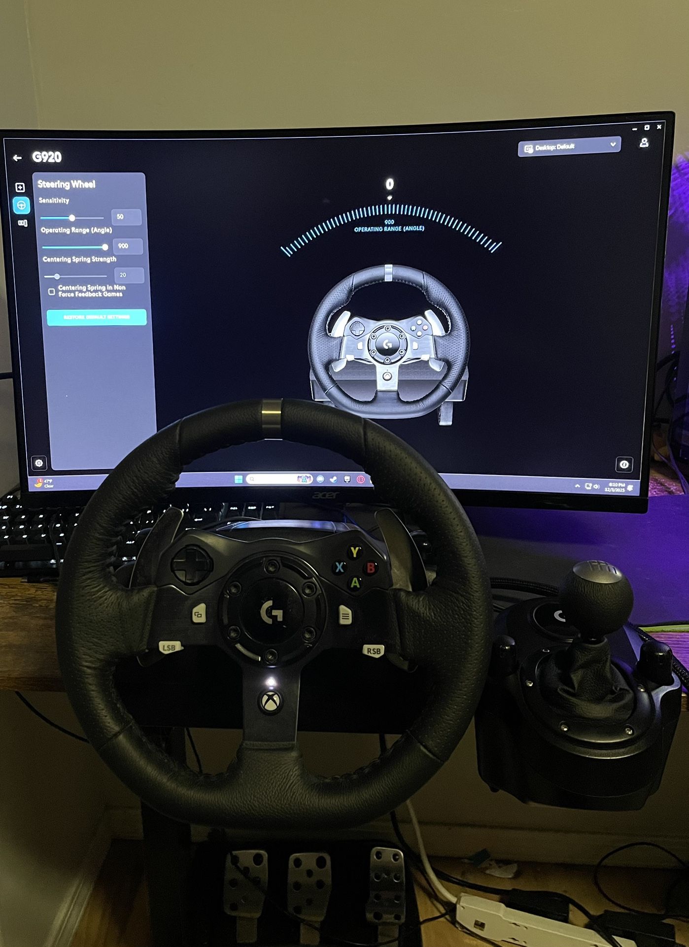 G920 Sim Wheel PC/Xbox/PS5
