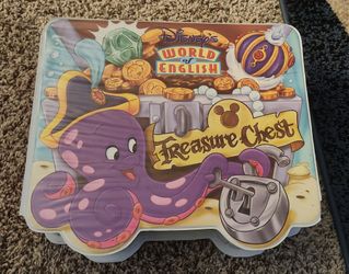 Vintage Disney’s World of English "Treasure Chest" Activity Kit - Near Complete