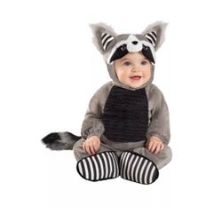 Baby Faux Fur Lil’ Raccoon Costume