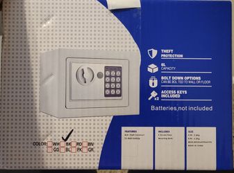 NIB SMALL PORTABLE SAFE W KEYS