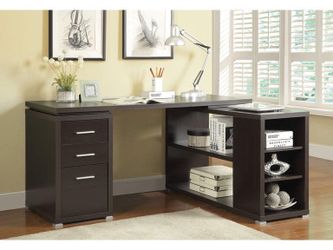 Brand New Cappuccino Reversible Desk