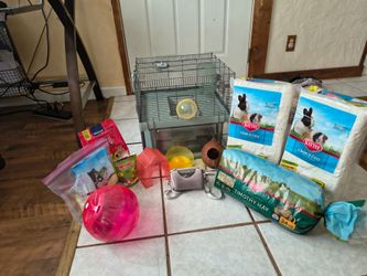 Small Pet Starter Kit with Cage and Supplies
