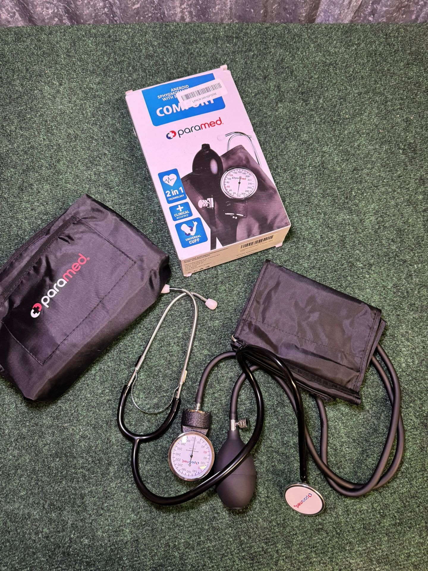 PARAMED Aneroid Sphygmomanometer Manual Blood Pressure Cuff π FAST SHIP - NEW