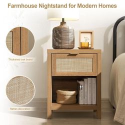 New Bedside Table Nightstand with drawer and shelf