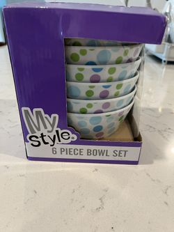 6 Piece Bowl Set 