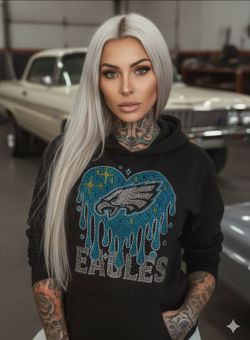 Eagles Rhinestone Hoodie 