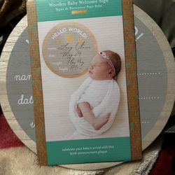 Baby Welcome Sign 
